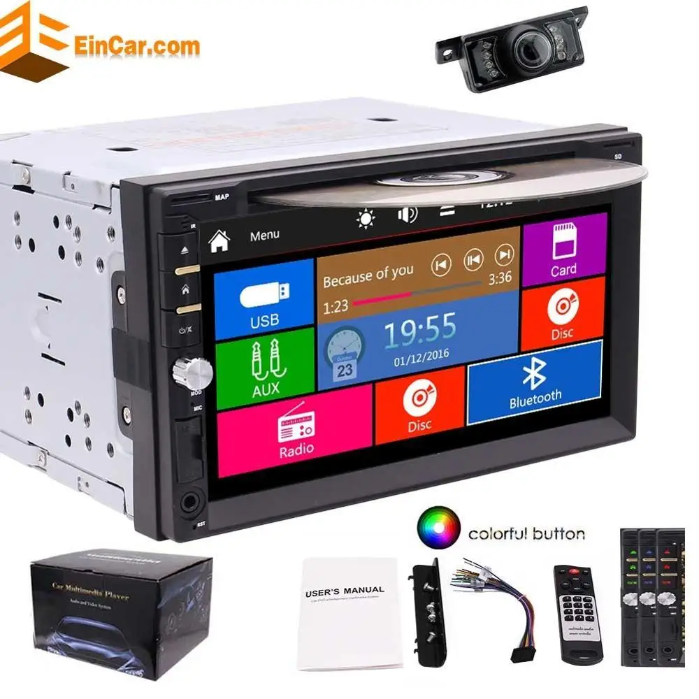 Eincar Бесплатная задняя камера в комплекте! Авто 2 Din приборной панели MP3