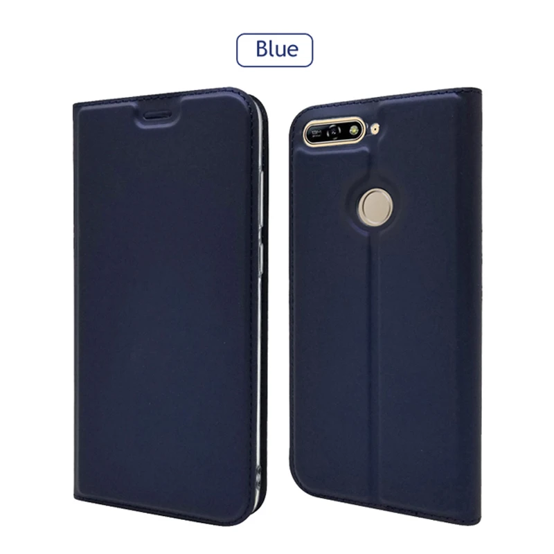 ZROTEVE Чехлы huawei Y6 Чехол Флип Бумажник кожаный чехол s Y 5 6 Coque Флип Магнитный чехол huawei Y5 Y6 Prime чехол для телефона - Цвет: Blue