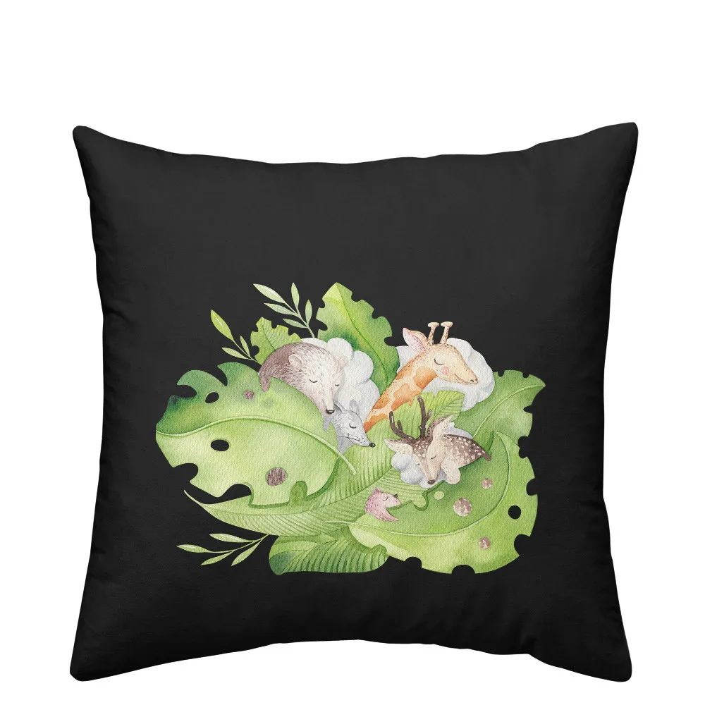 Тропический чехол для подушки с банановым листьем наволочка милым принтом