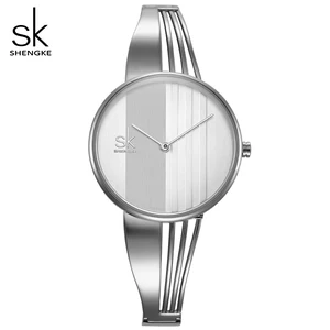 SHENGKE топовый бренд, женские часы, модные часы с браслетом, женские часы, ювелирные изделия, кварцевые женские часы, новинка 2018