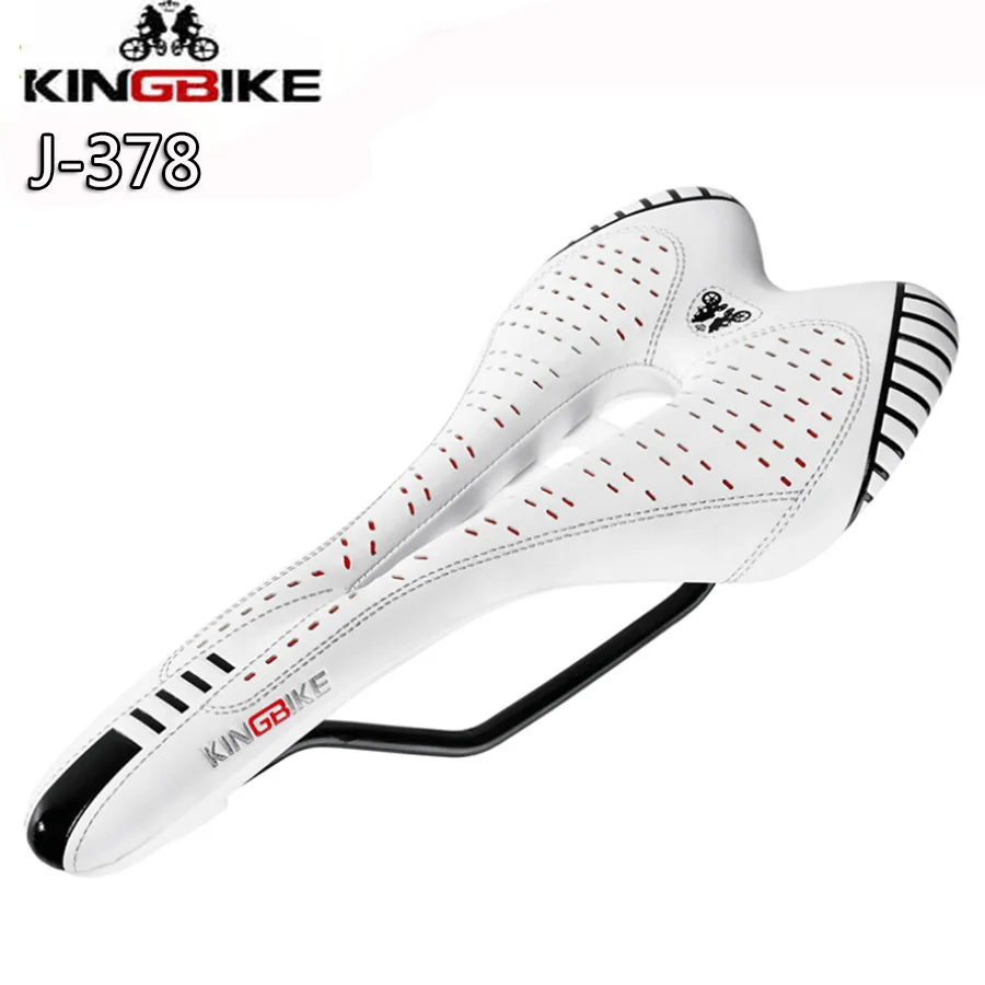 J-378 KINGBIKE седло сверхлегкое дышащее велосипедное седло MTB шоссейное Велосипедное Сиденье подушка из микрофибры карбоновое кожаное переднее сиденье коврик - Цвет: J-378