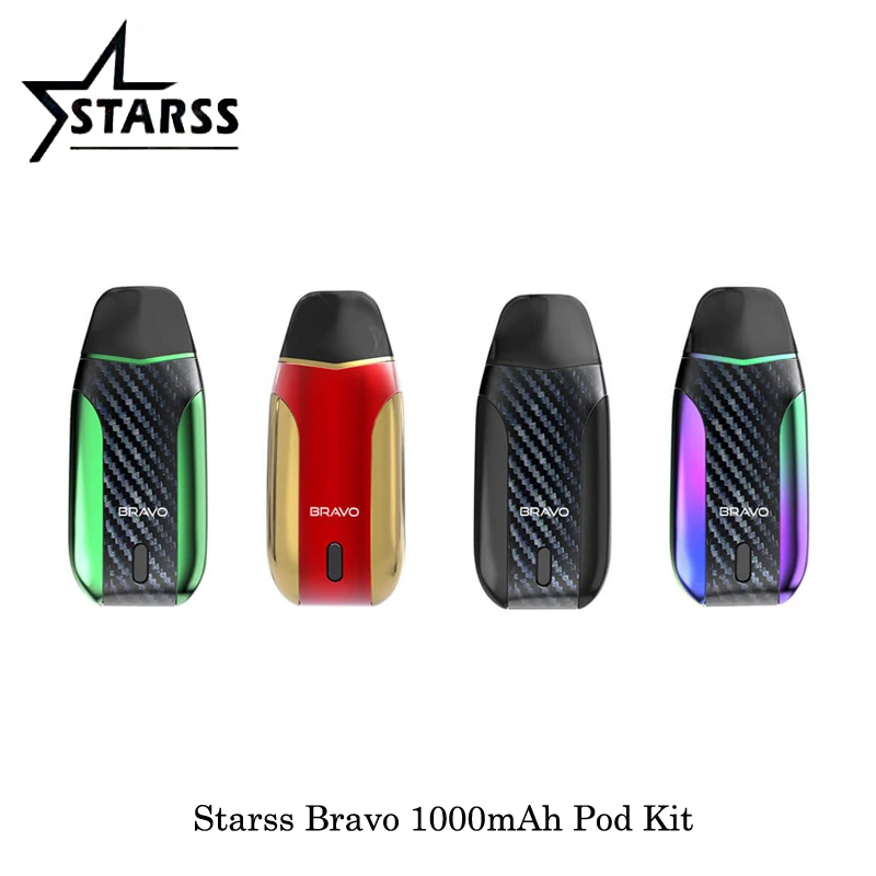 Электронные сигареты Starss Bravo 1000mAh Pod система 2 мл емкость картридж с