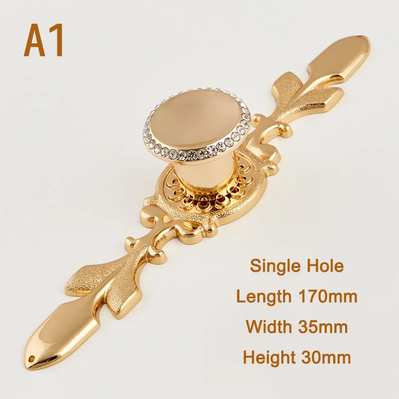 Роскошные хрустальные кухонные дверные ручки 2 шт. с европейской инкрустацией