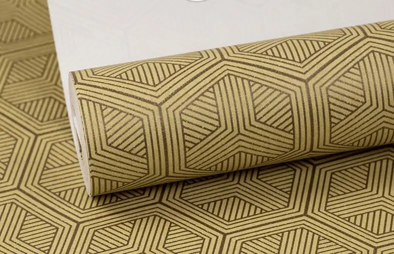Ретро нетканый материал обои Гостиная Кабинет телевизор фон стены офис шестиугольник узор обои behang Beibehang - Цвет: GZC03