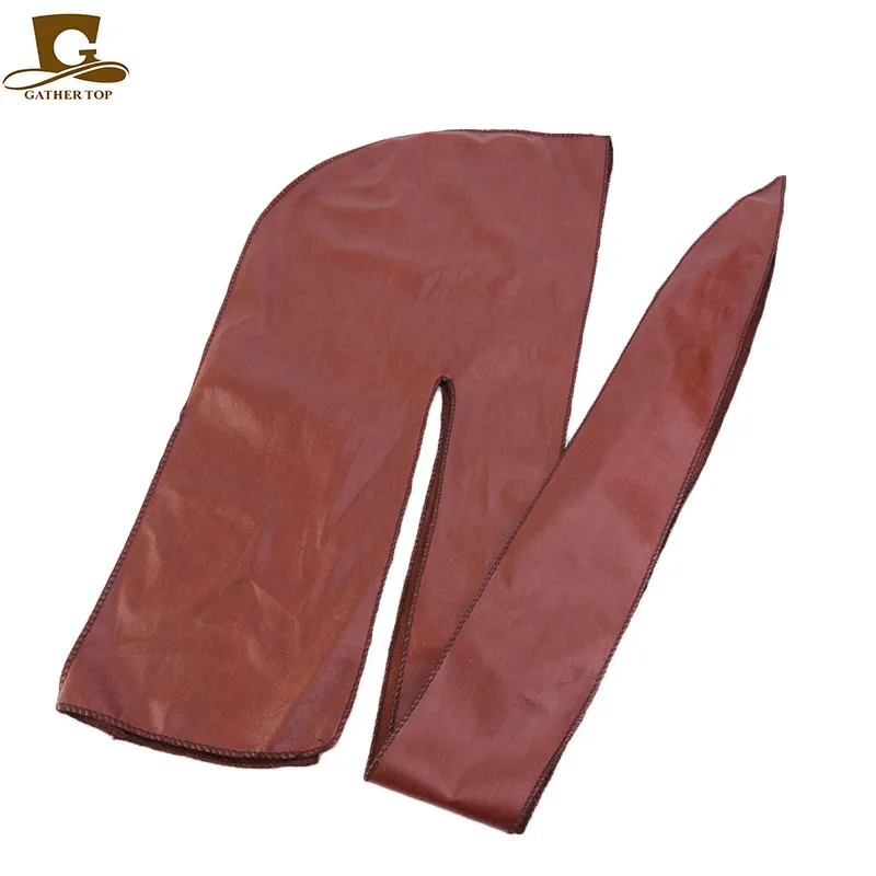 Новый Для мужчин кожаные Durags банданы DuRag головная повязка в виде чалмы волны
