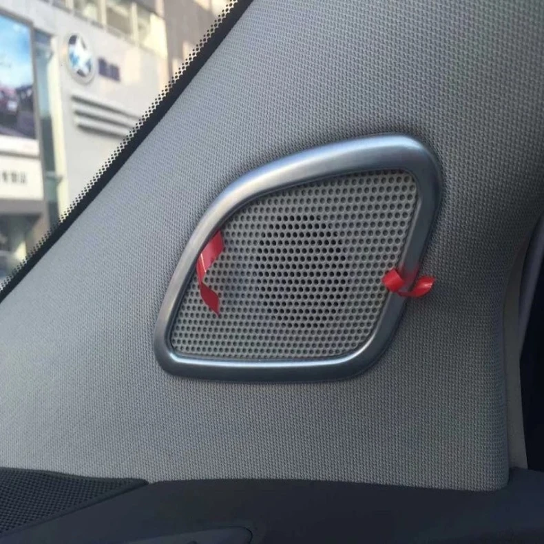 

Для Nissan Murano 2015 2016 2017 хром a стойка дверь стерео динамик крышка отделка молдинг украшение рамки ободок 2 шт.