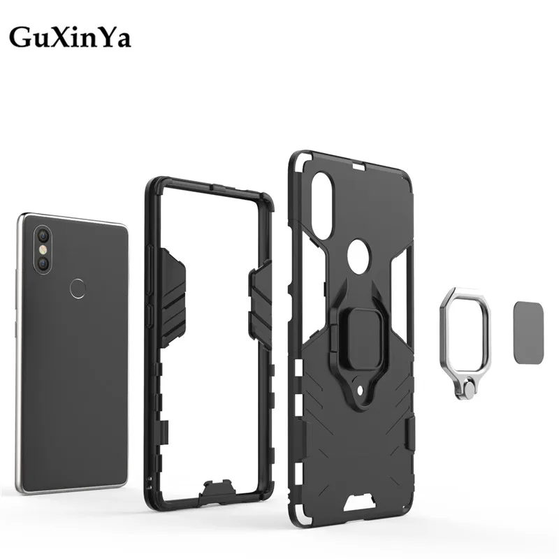 Чехлы для телефонов Guxinya чехол Xiaomi Mi 8 SE роскошная броня крышка с магнитным