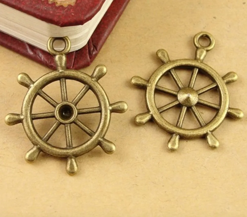 

china scrapbook supplies-embellishments-Nautical series charms for scrapbooking-rudder charms-rudder shape charm
