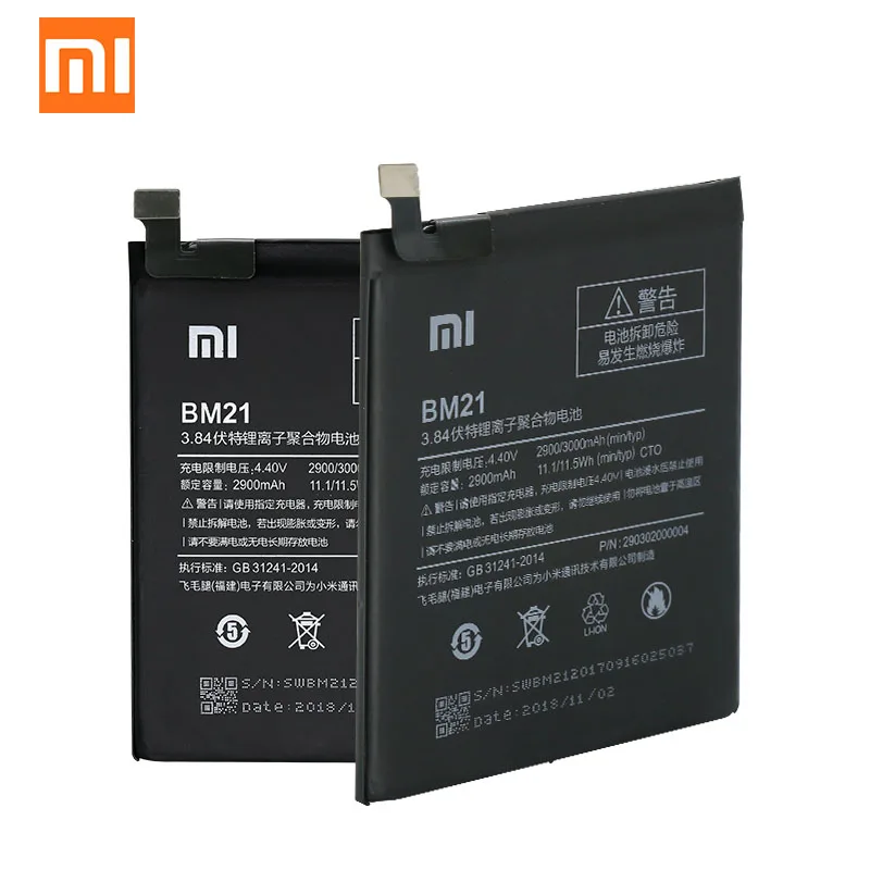 Оригинальный аккумулятор Redmi Note BM21 3000 мАч для XiaoMi 3 Гб 5 7 дюйма высококачественный