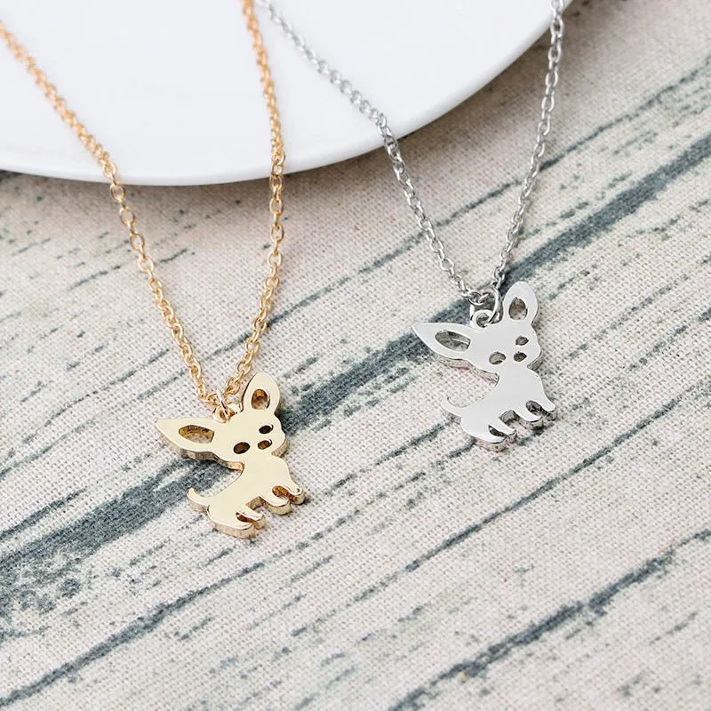 2Pcs Elk Necklaces Silver Color Pendants Deerlet Trendy Deer For Women Girl Animal | Украшения и аксессуары
