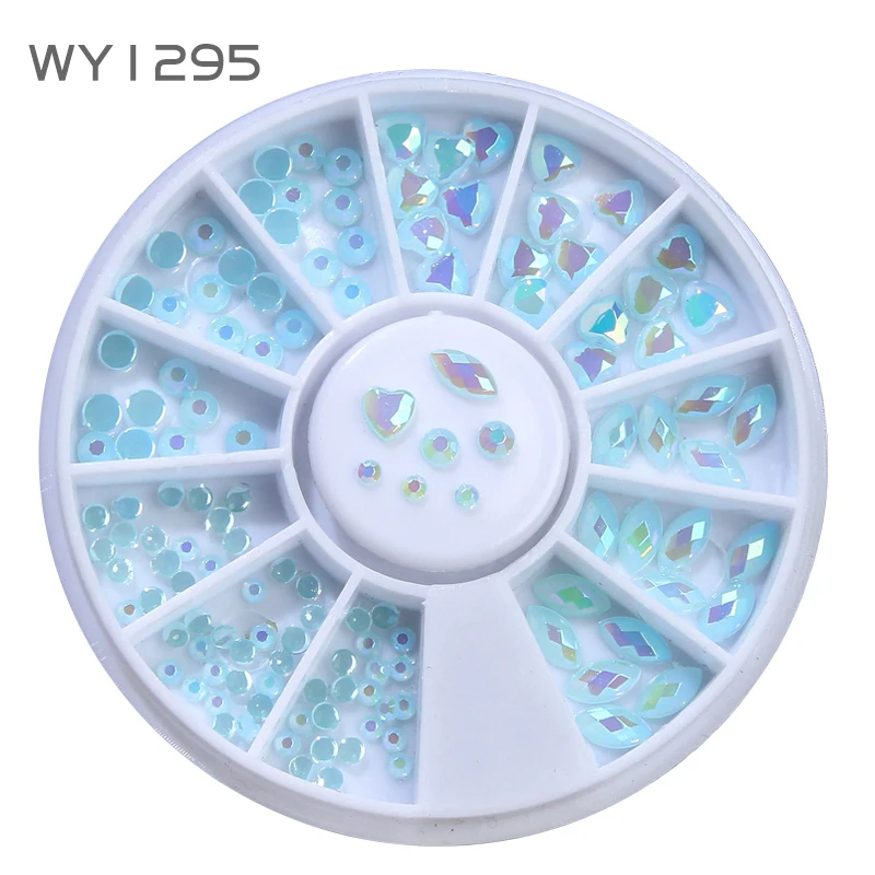 Стразы AB без конфет смешанные размеры украшения для дизайна ногтей 3D аксессуары