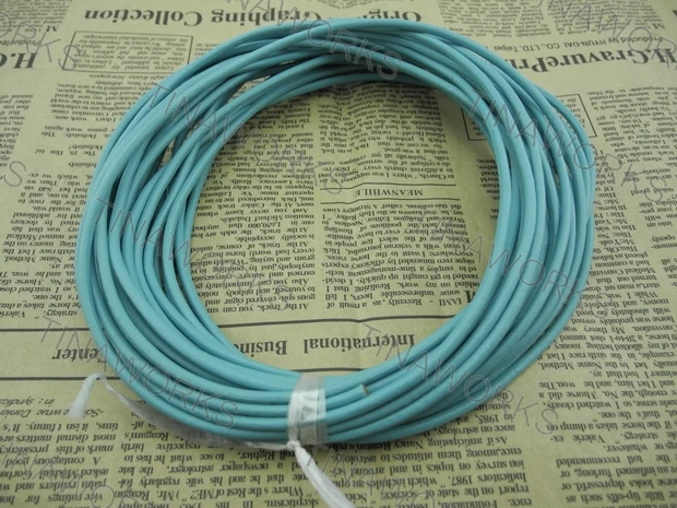 

FREE SHIPPING 100m Blue Real Leather Necklace Cord/String Without Clasp 3.0mm
