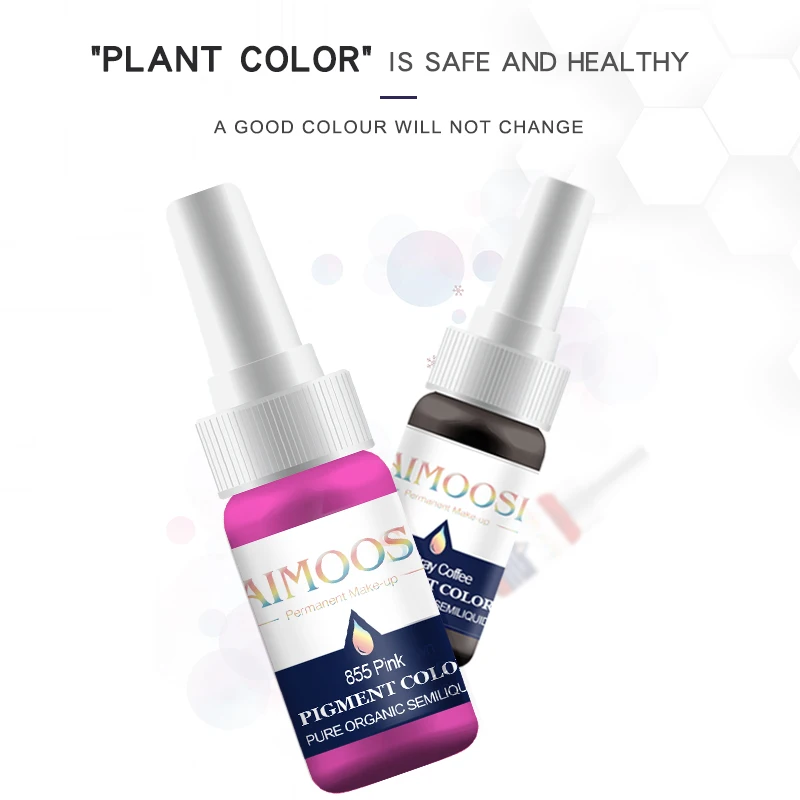 AIMOOSI микро Чистый органический растительный пигмент для бровей/губ макияж