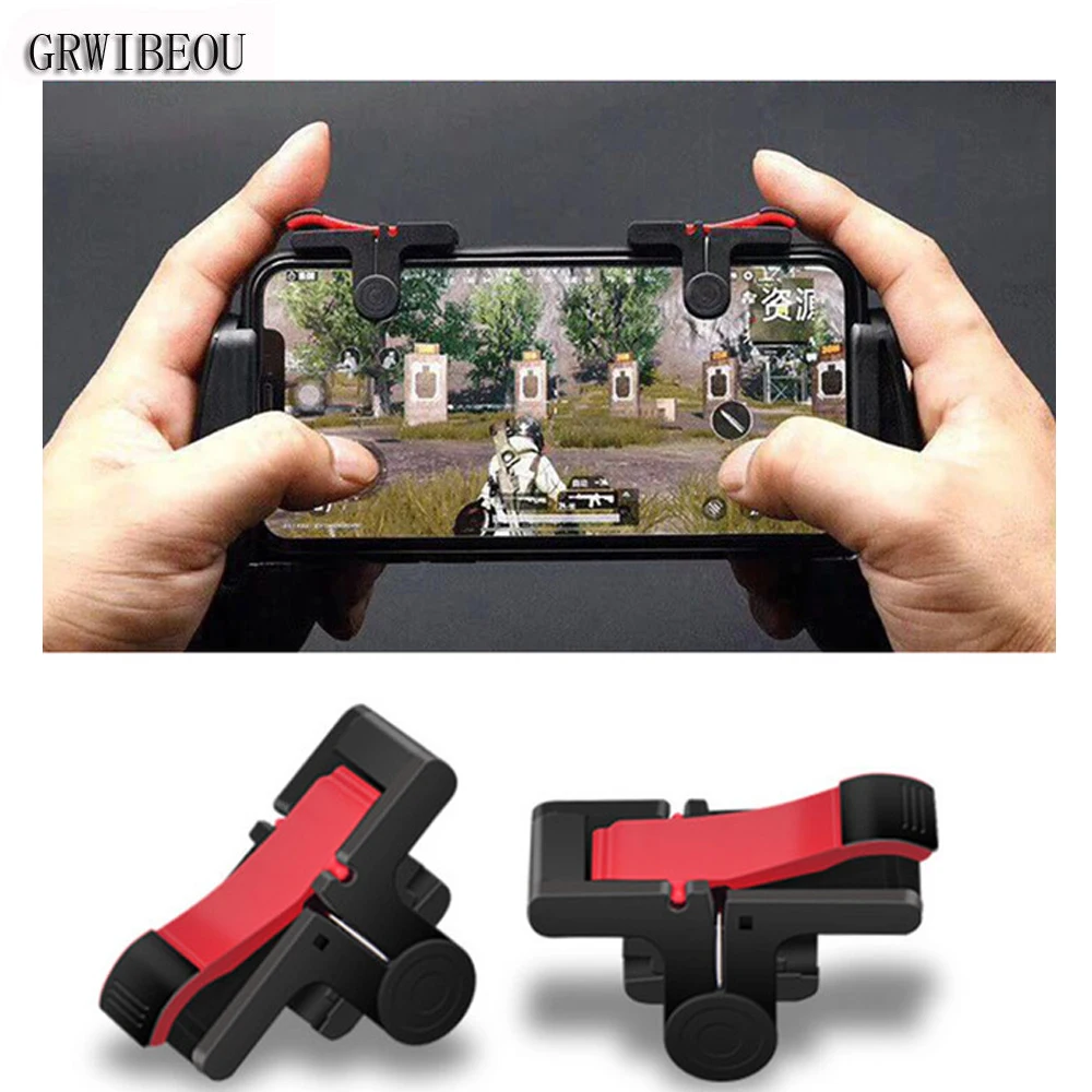 4 in1 PUBG Game Trigger Phone Gaming Mobile Controller Gamepad Free Fire Trigger Pad Grip L1R1 Joystick Tools for Android IOS