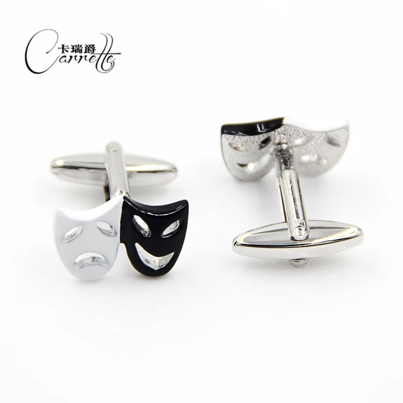 Запонки в стиле маски Spot cry не черные и белые запонки мужские детские французские