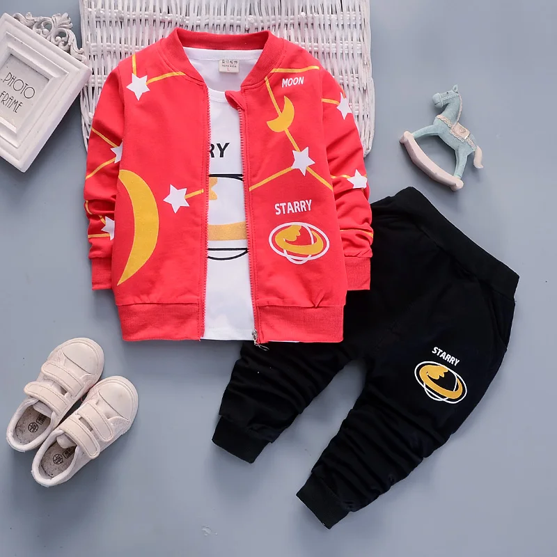 BibiCola boys clothing sets spring autumn children 3pcs tracksuit for babe clothes outfits kids sport suit set | Детская одежда и