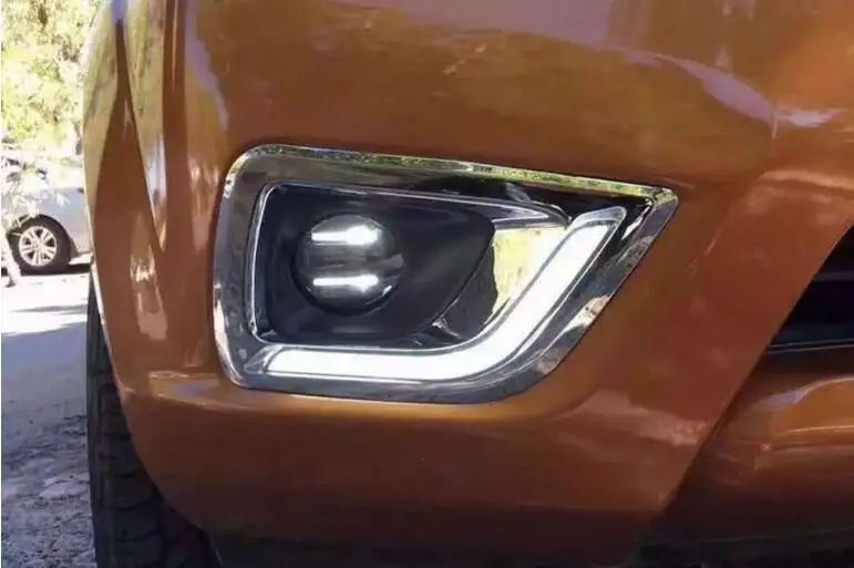 Автомобиль Стайлинг Navara дневного света 2015 ~ 2017 хром автомобиль детектор LED