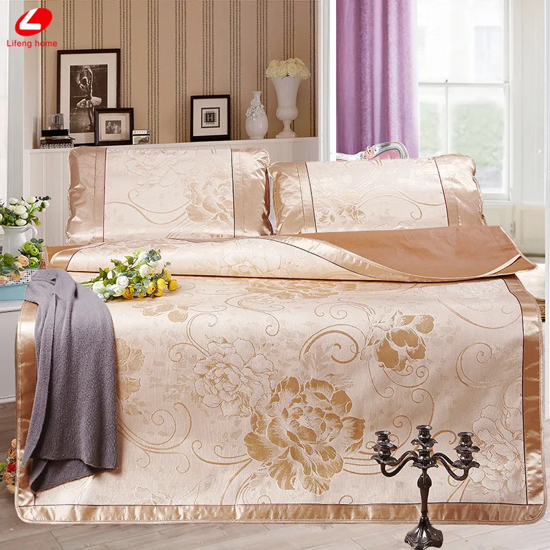 Летнее постельное белье 3 шт./компл. набор простыней жаккардовый цветной летний