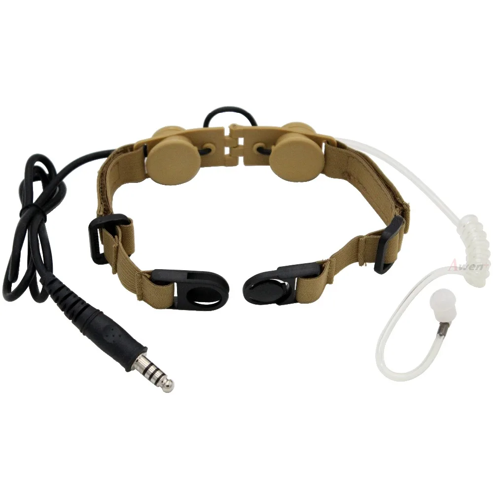 Z Тактический горловой микрофон Z003 гарнитура с Silynx PTT для BaoFeng UV-5R UV-5RA UV-5RE UV-5X BF-888S Retevis H777 TYT иди и болтай Walkie Talkie