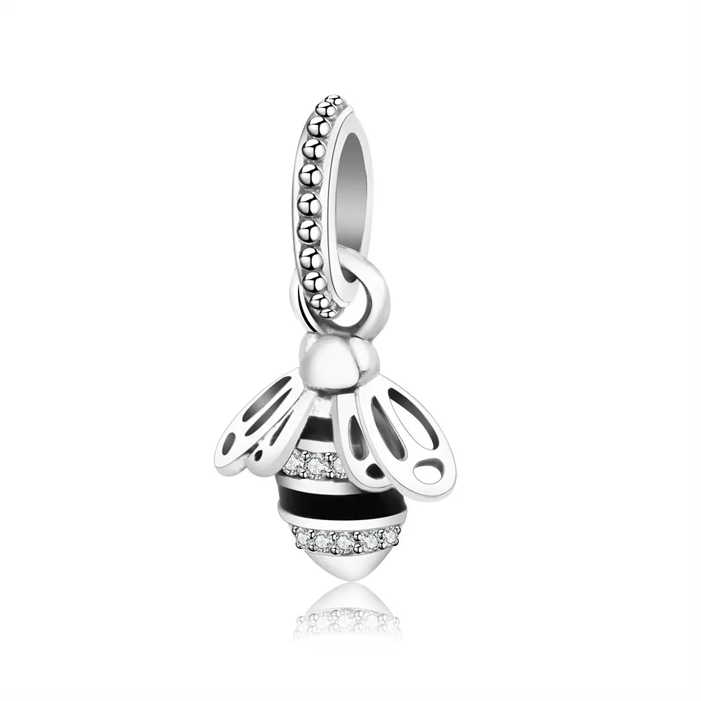 Подходит к оригинальному браслету Pandora, 925 пробы, Серебряное сердце/Пчела/робот/чашка, подвески, бусины, новейшая Летняя коллекция, сделай сам, подарок - Цвет: A9