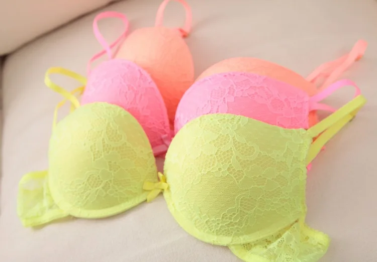 2016 сексуальный комплект нижнего белья кружевной бюстгальтер 5 цветов размер A ~ C