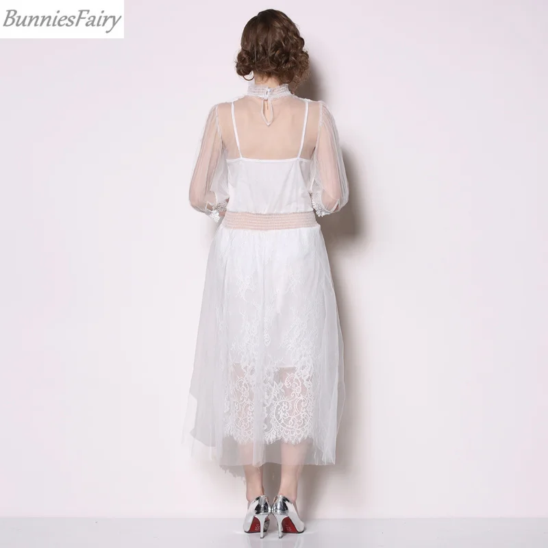 BunniesFairy 2019 летнее женское Сексуальное цветочное Сетчатое кружевное лоскутное