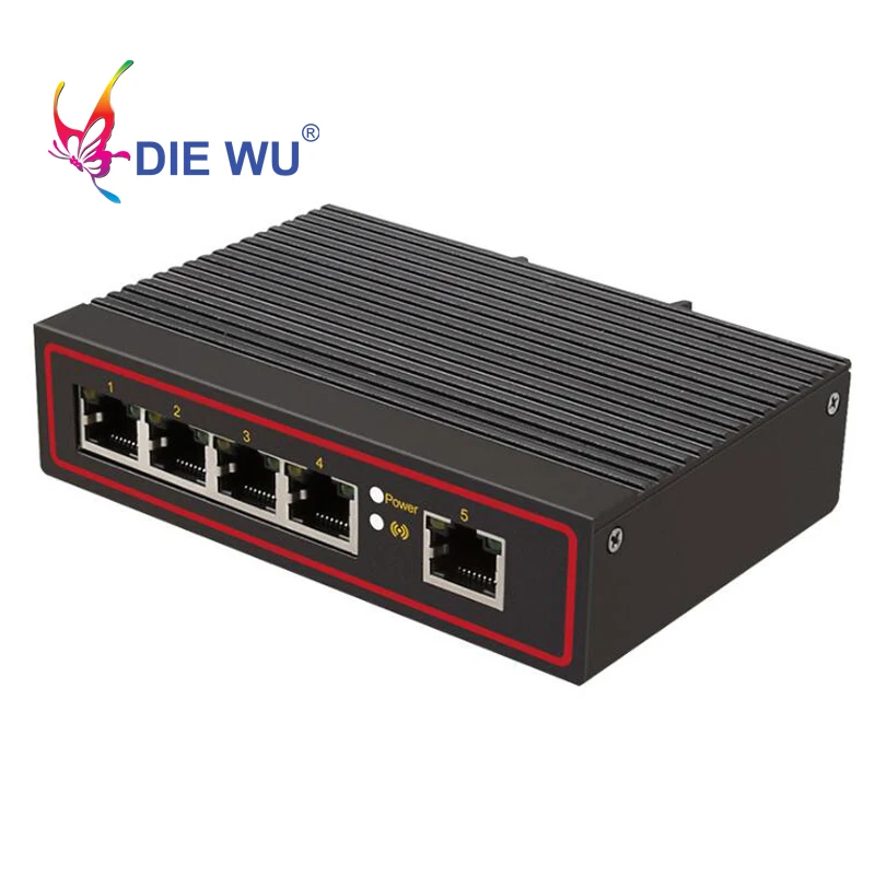 5 Порты промышленный Ethernet коммутатор 10/100 м сигнал усиления сетевой gigabit Тип