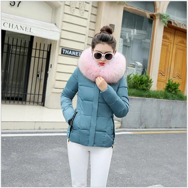 

Plus size 3XL winter jacket women 2019 Women Winter Coat short Slim Thicken Warm Cotton Padded Outwear Parkas female chaqueta176