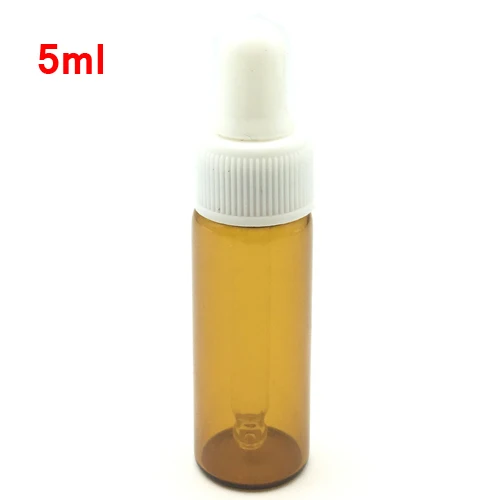 5ml Amber with White 5 шт. мини 1 мл 2 мл 3 мл 5 мл янтарные духи стеклянная бутылка маленький образец эфирного масла крошечные Портативные Прозрачные флаконы - Цвет: 5ml Amber with White