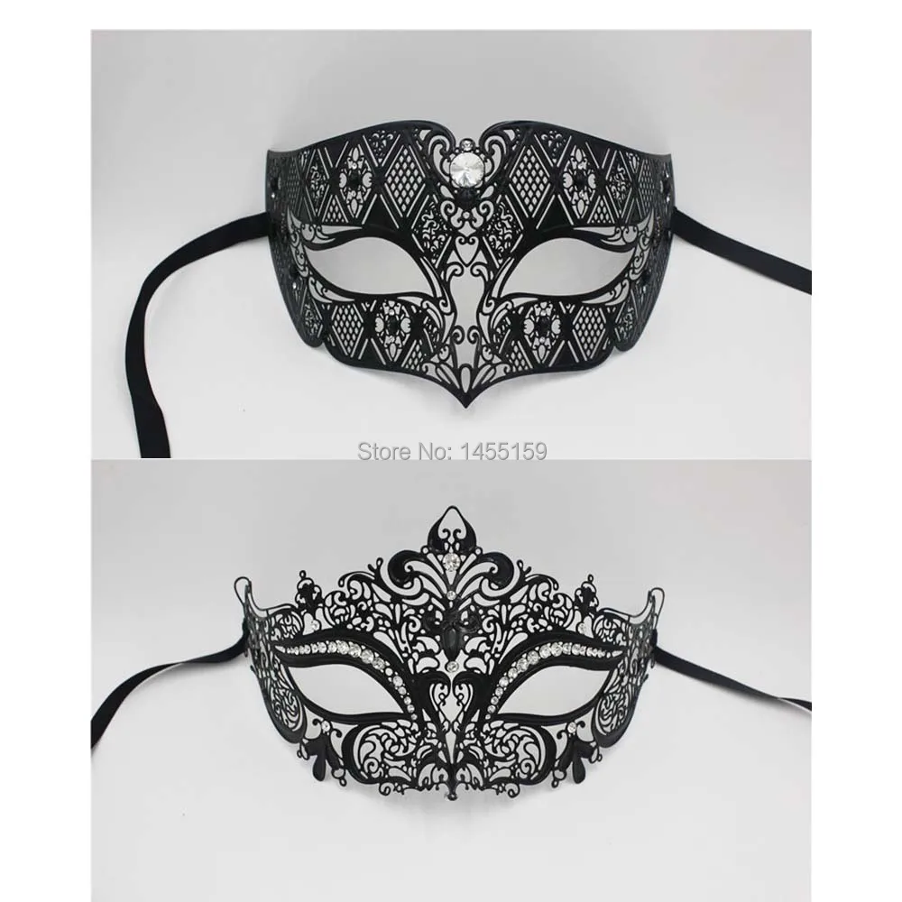 Серебристая черная золотая металлическая маскарадная свадебная вечерние Ная