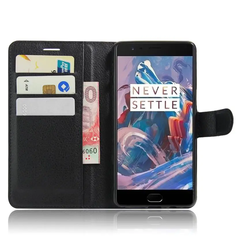 Oneplus 3 Case One Plus Luxury Flip Style PU Leather Wallet Coque Phone Bag For Oneplus3 3T Cover Cases Fundas | Мобильные телефоны