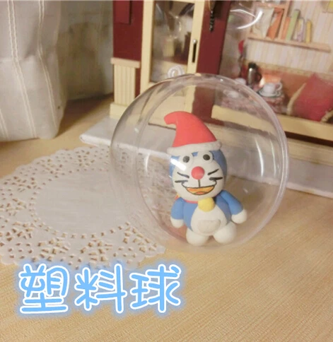 

40pcs 4/5/6/9cm clear plastic sphere Candy Gift Christmas transparent balls New Year's gift packaging requirements