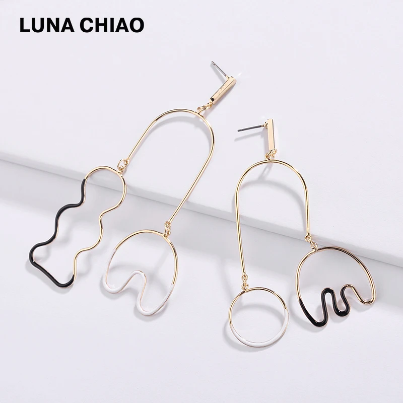 LUNA CHIAO модные ювелирные изделия Уникальный дизайн неправильной формы медная