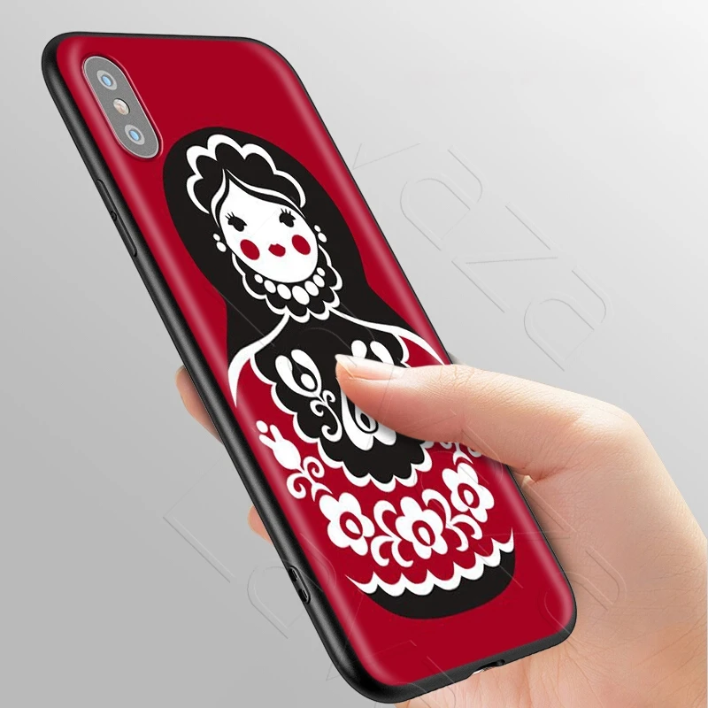 Lavaza Cute Russian Dolls Matryoshka Case for iPhone 11 Pro XS Max XR X 8 7 6 6S Plus 5 5s se |