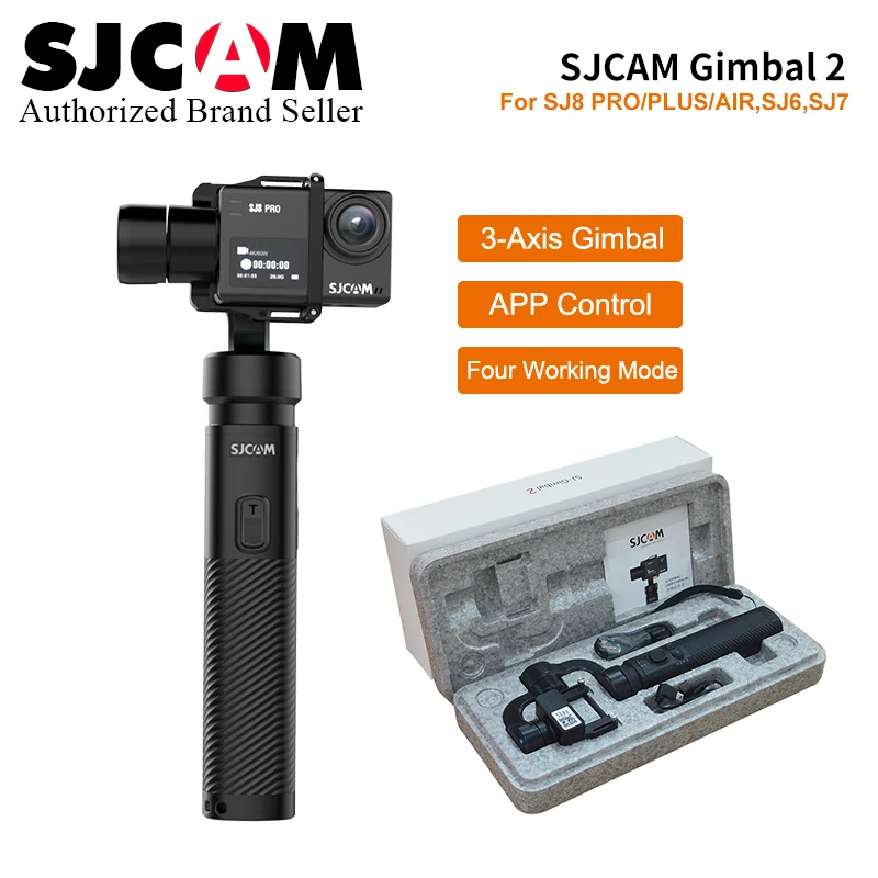 Обновленный 3 осевой стабилизатор SJCAM 2 Аксессуары Ручной Стабилизатор для SJ8 Pro