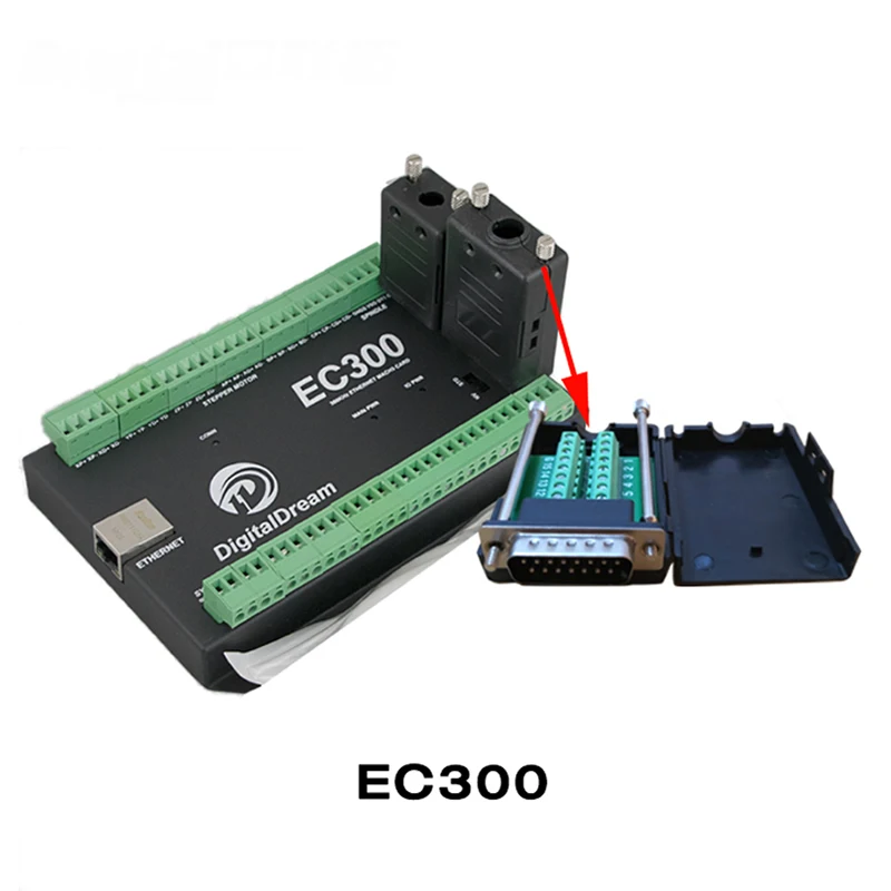EC300 Ethernet 3/4/5/6 Axis Mach3 CNC карта управления движением 300 кГц 24 В постоянного тока