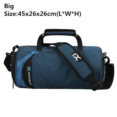 Blue Big Водонепроницаемые спортивные сумки для мужчин, большая сумка для спортзала, женская сумка для йоги, фитнеса, сумка для путешествий, ручная сумка с обувью, мужская сумка t - Цвет: Blue Big