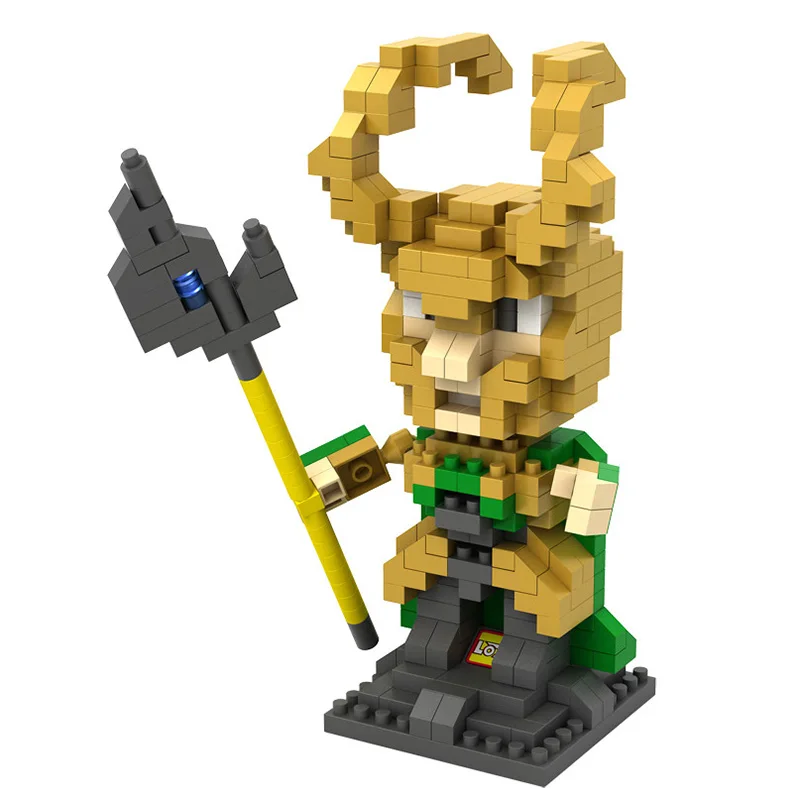 9449 no box LOZ Blocks, супергерои, капитан америка, железный человек, бэтмен, халк, человек-паук, набор строительных блоков, кирпичи, фигурка, сборные блоки, игрушки - Цвет: 9449 no box