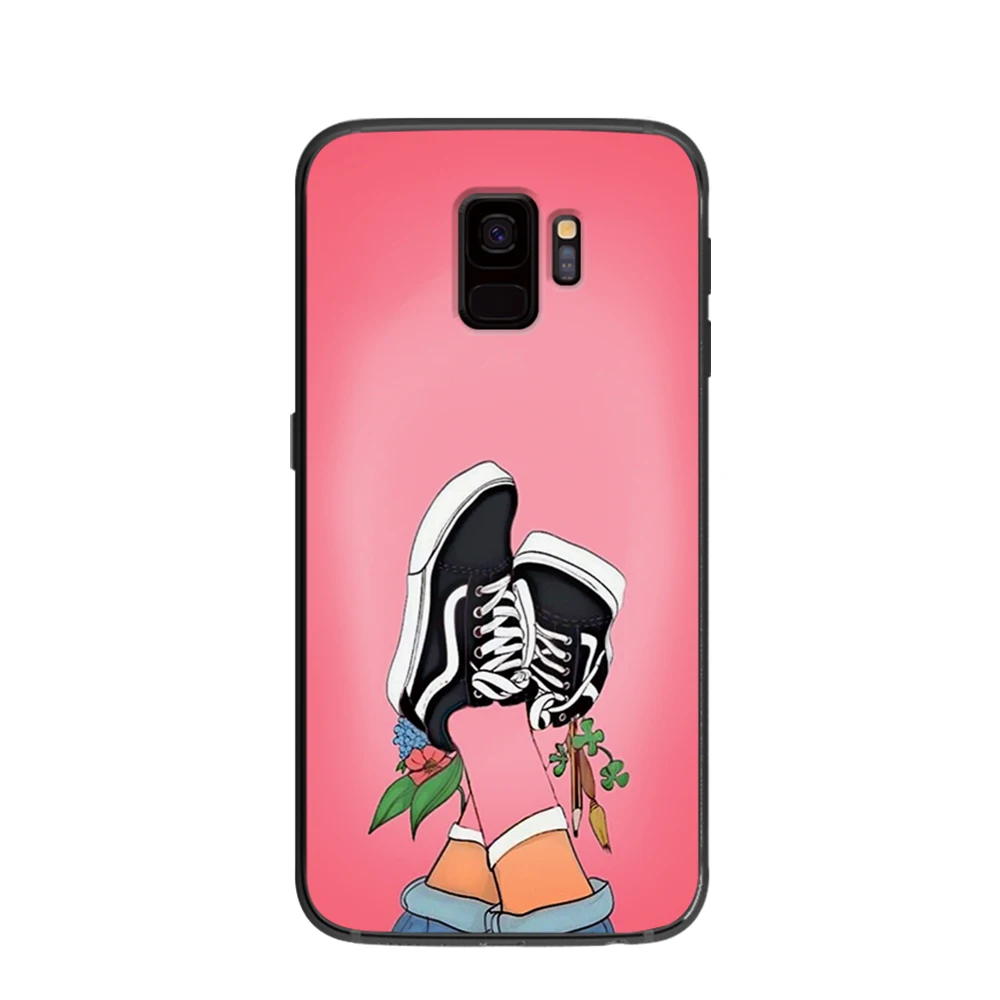 Сексуальные губы красный лак для ногтей мягкий чехол телефона samsung Galaxy S6 S7 S8 S9 S10e