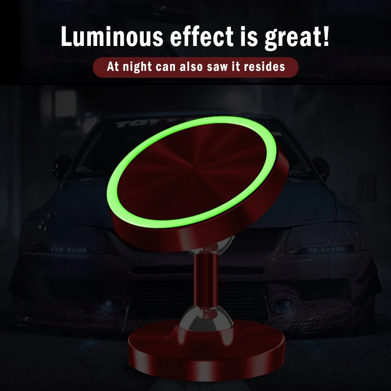 Новый светящийся магнитный держатель для телефона iphone вращающийся на 360 градусов