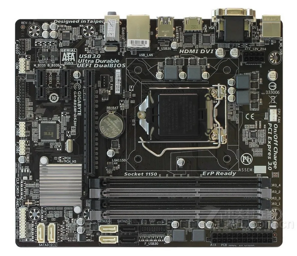 Для Gigabyte GA-B85M-DS3H Оригинал используется материнская плата B85M-DS3H B85 разъем LGA 1150 DDR3