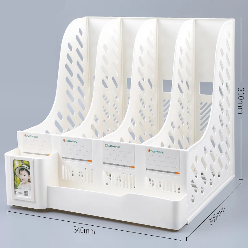 

Colour File Rack Basket Fashion Small And Fresh Office Stationery Desktop Receipt Box With Pen Holder Folder Receipt Box