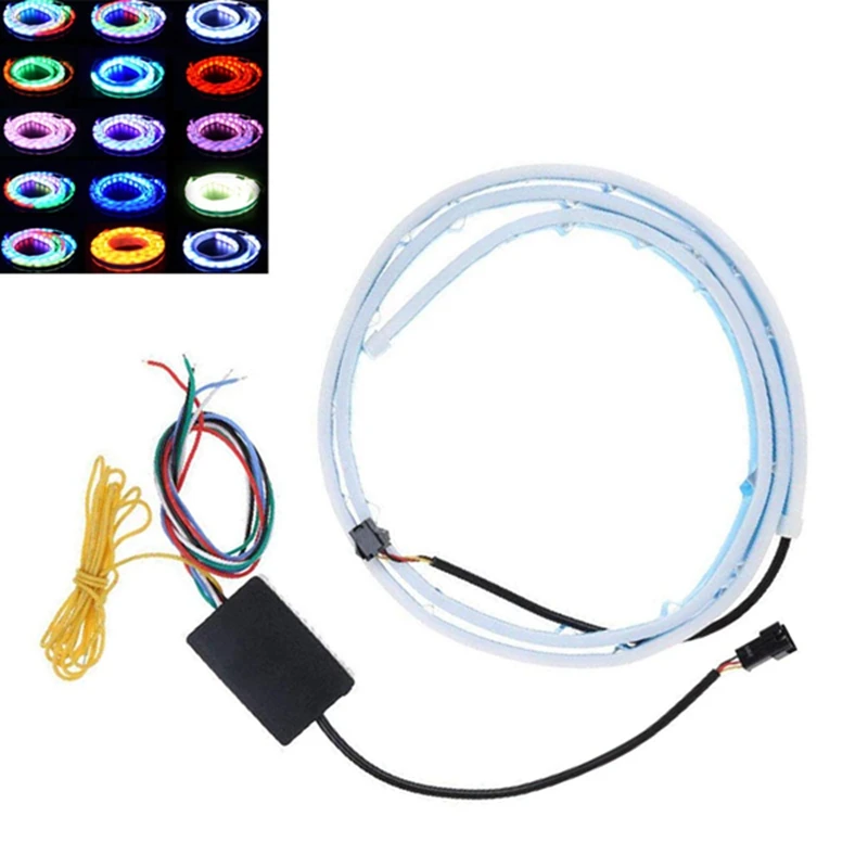 12 в 120 см гибкая светодиодная лента RGB тип потока задние ворота поворотные