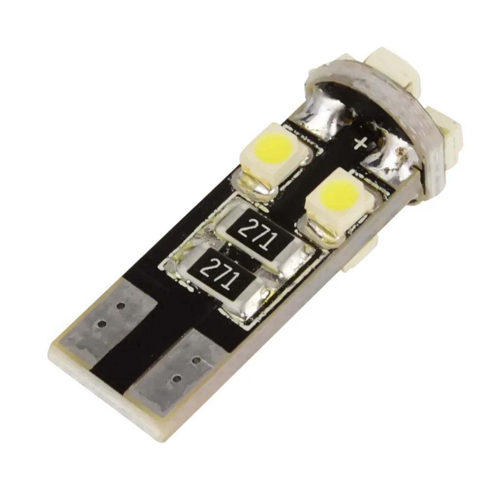 10X T10 W5W Светодиодная автомобильная лампа 8smd 3528 194 168 Canbus без ошибок интерьерная