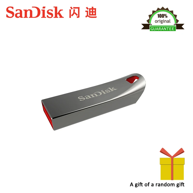 Sandisk USB флеш-накопитель CZ71 16 Гб мини-флешки usb 2 0 pendrives ГБ 100% оригинальная поддержка