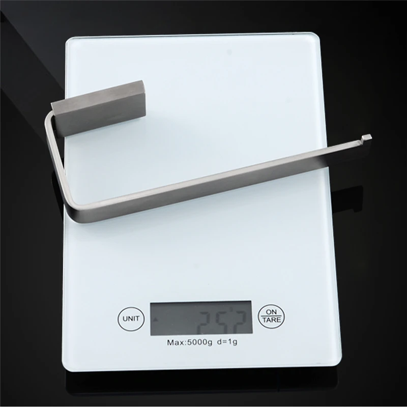 Настенный квадратный держатель для полотенец из нержавеющей стали и матового