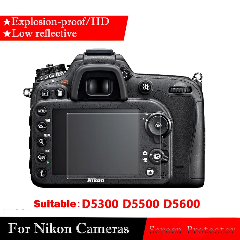 Защитное закаленное стекло для камеры Nikon D5300 D5500 D5600 | Электроника