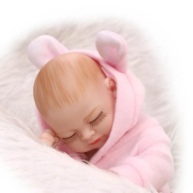 Кукла новорожденная NPK силиконовая для девочек 10 дюймов|doll reborn|girl dollmini doll |