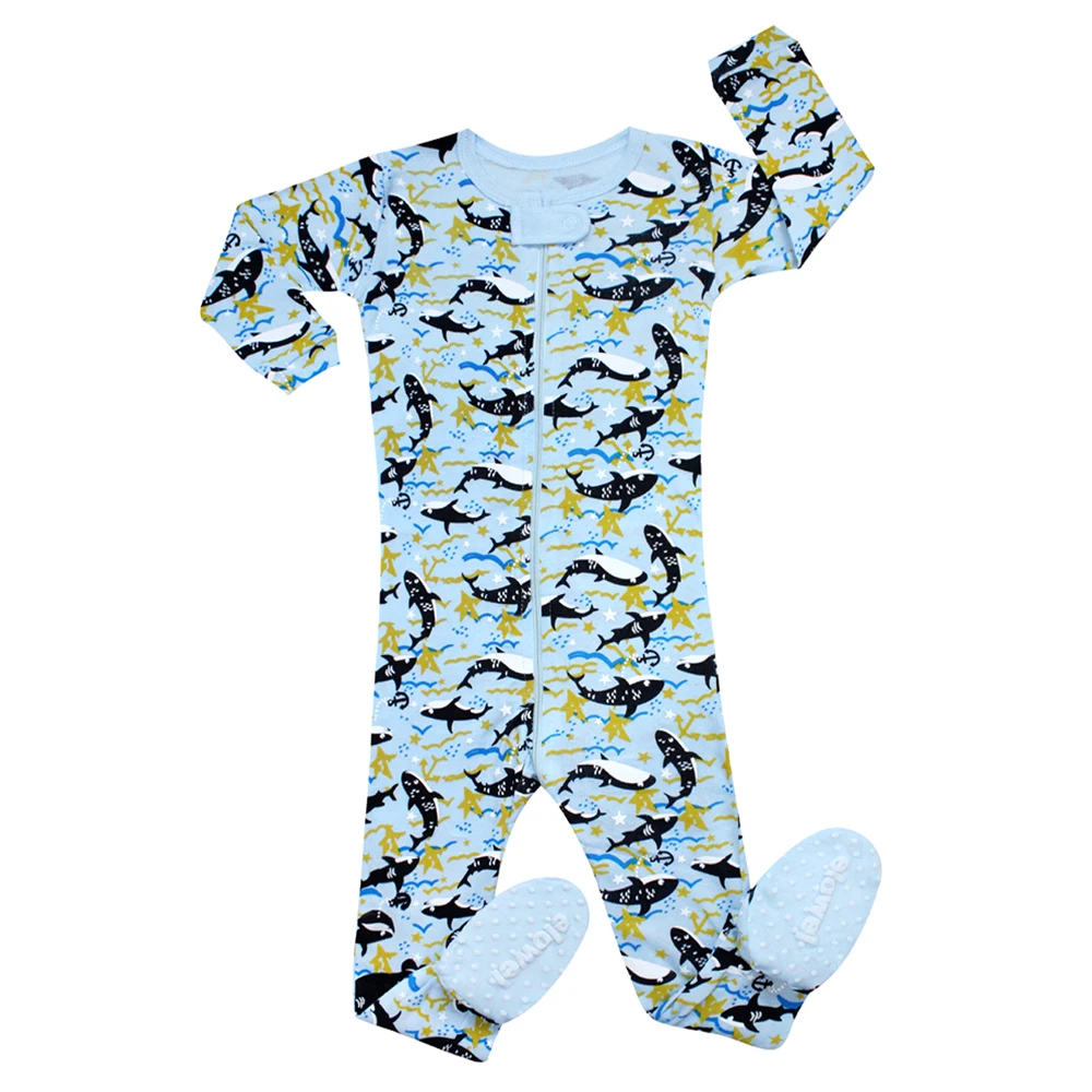 Brand New Baby Infant Pajamas Sets Kids Cotton Footed for 0-5T Sleepwear Pyjamas Boys Nightwear PJS |