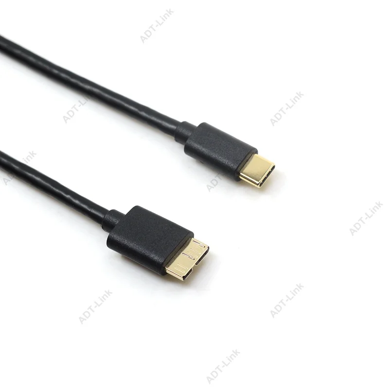 Кабель 0 5 м 1 8 USB 3 Type C к Micro B Штекерный разъем шнур для быстрой синхронизации